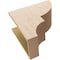 Ekena Millwork 9"W x 18"D x 18"H Classic Ridgewood Rough Cedar Woodgrain TimberThane Corbel, Primed Tan CORUR09X18X18RIDRCPR - alternate 2